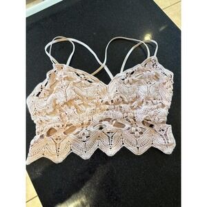 Women's Lace Cami-bralette Sz Small Prarie Cottage Victorian Boho Lace Fairy